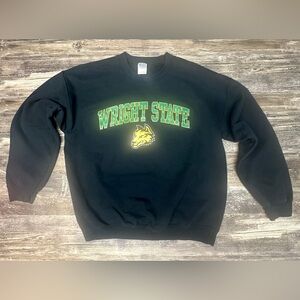 Wright State Raiders Crewneck Sweatshirt Large Black NCAA College